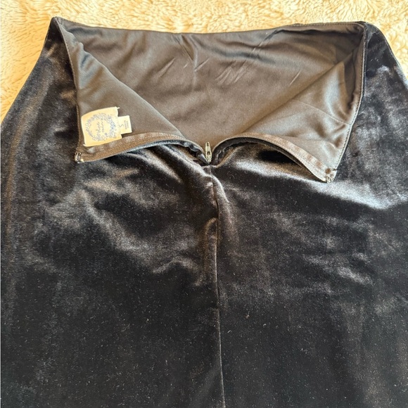 Blue Rain Black Floral A-Line Skirt - Picture 4 of 4